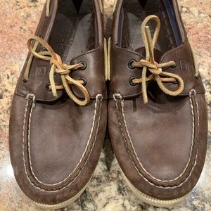 Men’s sperry topsider loafers 10.5 brown leather